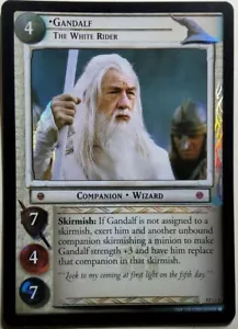 Gandalf, The White Rider - 12O1 - FOIL Masterwork NM - LotR TCG CCG - Picture 1 of 1