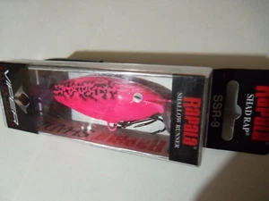 1 Rapala Shallow Shad Rap Lure SSR9 VIPER Custom Bubblegum Blackout NIP - Picture 1 of 7