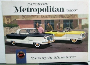 1959 Metropolitan 1500 Dealer Large Sales Brochure Folder Luxury In Miniature - Picture 1 of 5