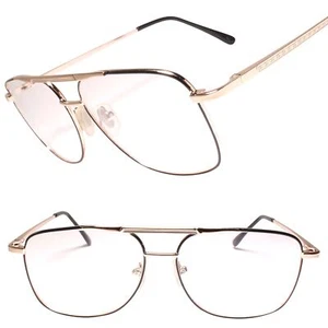 True Vintage Classic Indie Square Gold Frame Spring Hinge 2.25 Reading Glasses - Bild 1 von 3