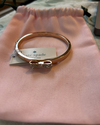 Bracciale Kate Spade New York Ready Set Fiocco Bracciale Oro Rosa Nuovo con etichette
