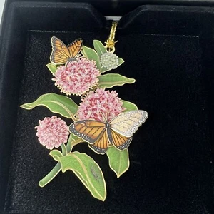 Metal Monarch Butterfly Christmas Ornament - Picture 1 of 2