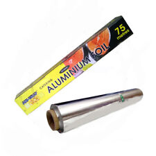 KITCHEN TIN FOIL ALUMINIUM ROLL CATERING WRAPPING CHICKEN STRONG 450mm X 75m