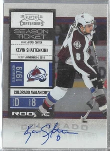 2010-11 Playoff Contenders #133 Kevin Shattenkirk AU RC - Picture 1 of 2