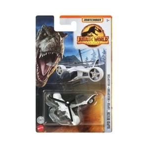 Matchbox Jurassic World Rapid Rescue Copter Modellino Elicottero 1:64 Die-Cast - Imagen 1 de 2
