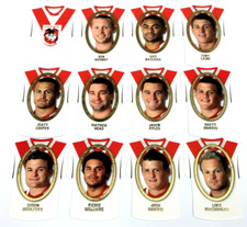2007 SELECT NRL INVINCIBLE CARD JERSEY DIE CUT PARALLEL TEAM SET(12)-DRAGONS