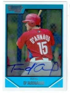 Bowman Chrome Draft Prospects 2007 Travis D'arnaud novato ¡automático! #BDPP140 - Imagen 1 de 1
