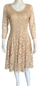 Leslie Fay $128 3/4 Sleeve A-Line Lace Dress Ladies Size 6 NEW With Tags NWT - Picture 1 of 13