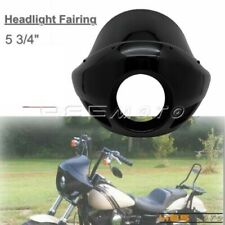 5 3/4'' 5.75" Front Headlight Fairing Windshield Fits For Harley 35-49mm Forks