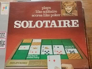 Solotaire Solitaire Poker Board Game-Lucille Ball-Milton Bradley-#4330 - Picture 1 of 4