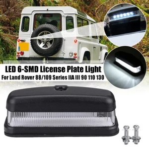 New White Full LED License Plate Light For Land Rover Defender Series 2/2A/3 - Picture 1 of 9