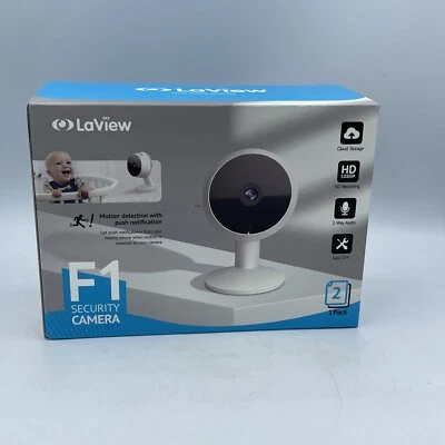 LaView Home Security Camera HD 1080P2 Pack Motion DetectionInclude 2 SD Cards... - Image 1 of 4