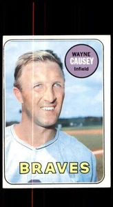 1969 TOPPS WAYNE CAUSEY 33 VG-EX BASEBALL ATLANTA BRAVES - Picture 1 of 2