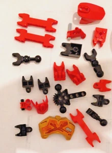 Lot Lego BIONICLE Tahu Master Feuertruhe Rüstung 70787, verschiedene rote Technikteile - Bild 1 von 7