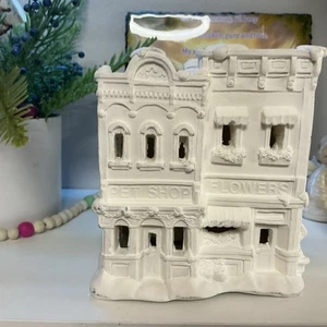 California Creations SE191 Pet Shop Blumen bemaltfertig Form Keramik Dorf - Bild 1 von 7