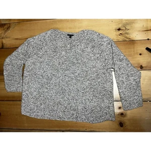 Eileen Fisher Cable Knit pullover sweater. greyish/brown. womens XL. side pocket - Picture 1 of 7