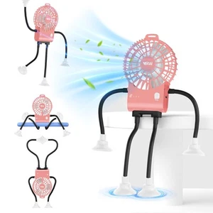 VARAl Freestyle Small Robot Fan, Fun Desk Fan with Suckers, Rechargeable Port... - Picture 1 of 7