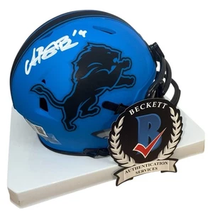 AMON-RA ST. BROWN SIGNIERTER DETROIT LIONS RAVE MINIHELM BECKETT COA 2W681127 - Bild 1 von 9