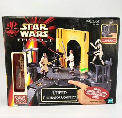 Star Wars Episodio 1 Theed Generator Complex con Droide de Batalla 1999 Hasbro Nuevo Foto 1 de 4