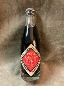 Bottiglia vintage 1985 vetro bibita Dr Pepper thief logo completa mai aperta - Foto 1 di 7
