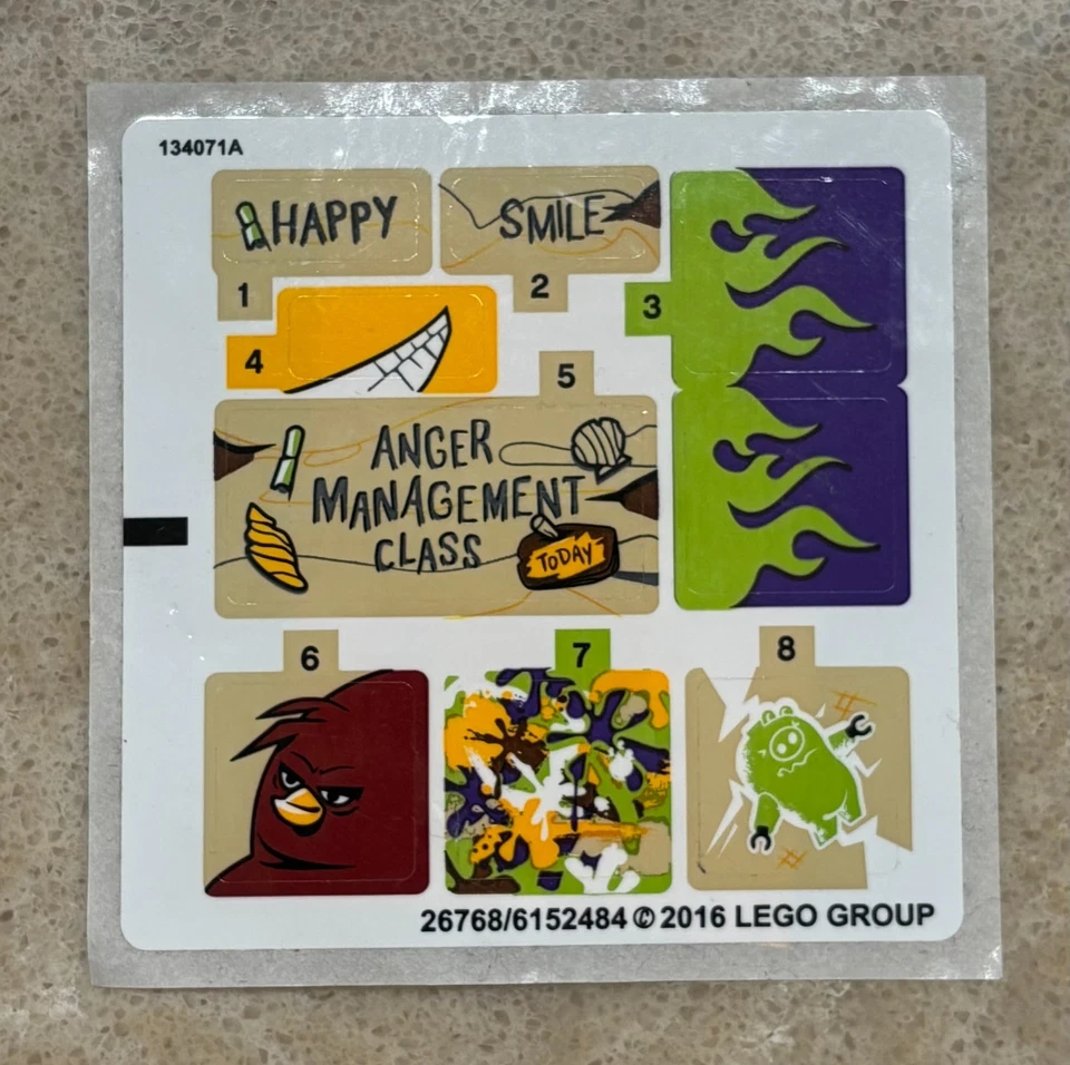 HOJA ADHESIVA LEGO para 75823 Bird Island Egg Heist, Nueva y Genuina Foto 1 de 1