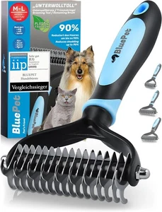 BluePet UnterwollToll Hundebürste langhaar & Katzenbürste langhaar I - Bild 1 von 8