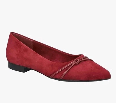 Zapatilla deportiva para mujer Bella Vita de cuero de gamuza borgoña talla 12 W Foto 1 de 4