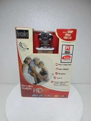 Hercules Dualpix HD Web Cam Up To 5mp 30fps USB 2.0 Guillemot Corp 2008 - Image 1 of 4
