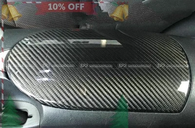For Nissan Fairlady 370Z Z34 Dry Carbon Fiber Center storage armrest Stick Cover Foto 1 de 4