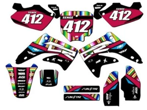 2003-2013 CR 85 SERAPE Black Senge Graphics Kit Compatible with Honda - Picture 1 of 10