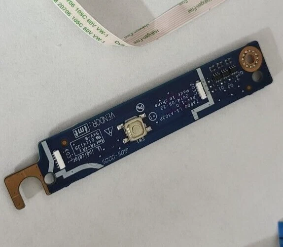 Genuine OEM Alienware 13 R2 Power Button Board NO CABLE 02RTHV 2RTHV - Image 1 of 1