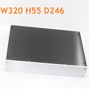 Aluminum Chassis DIY HIFi Project Box DAC Amplifier Case Size W320 H55 D246 mm - Picture 1 of 6