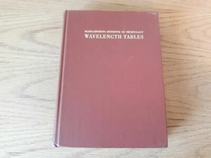 Massachusetts Institute of Technology Wavelength Tables 1979 - Picture 1 of 8