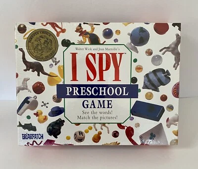 I Spy Preschool Game Briarpatch Vintage 1997 See The Words Match Pictures 24 Pc - Image 1 of 4