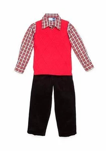 GOOD LAD Little Boys 6 Red Sweater Vest & Corduroy Pant Set NWT $62 - Picture 1 of 2