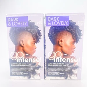Dark And Lovely Go Intense Ultra Vibrant Hair Color On Dark Hair Super Black Lot - Picture 1 of 9