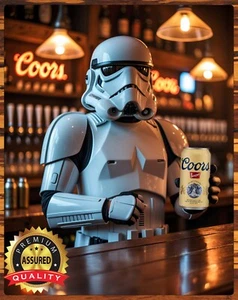 Coors Banquet Bier - Star Wars - Stormtrooper - Blechschild 11 x 14 - Bild 1 von 4