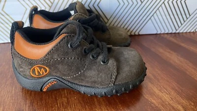 Merrell Sprint Lace Junior Gun smoke Infant Shoes Size 4. Nice. - Image 1 of 4