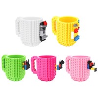 Kreativ Lego Ziegel Becher Bausteine Wasser Kaffeetasse Block Puzzle 350ml