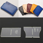 2 Pieces/Set Acrylic Card Bags Stencil Leather Pattern Template Tools