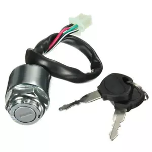 Universal Motorcycle Ignition Barrel Switch 2 Keys 4 Wire For ATV Quad Dirt Bike - Picture 1 of 8