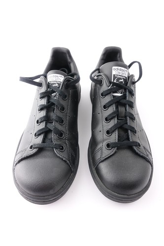 Scarpe da ginnastica scarpe Adidas Stan Smith giovanili nere UK 3 EUR 35 5 M20604