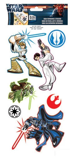 STAR WARS wall stickers 7 decals room decor Princess Leia Darth Vader Luke Yoda - Image 1 of 1