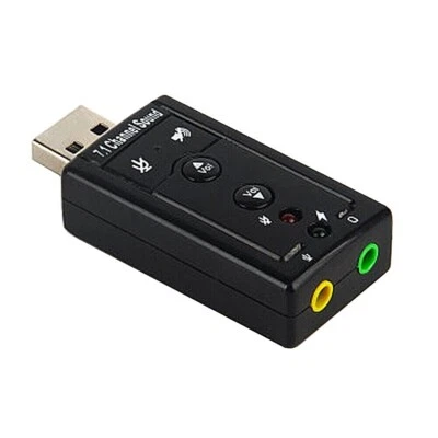 H41 USB Sound Card External 3.5mm Jack USB AdapterPC Virtual 3D Sound Effect 7.1 - Image 1 of 4