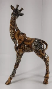 FIGURINA GIRAFFA VINTAGE LA VIE GRANDE 16" ALTA INCANDESCENTE ANNI 80 - Foto 1 di 4
