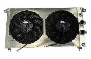 Aluminum Radiator&Shroud&Fan fit Ferrari DeTomaso Pantera 5.8L MT 1971-1989 88 - Foto 1 di 9