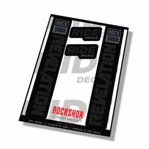 RockShox Revelation 2021 Fork Decals - Black - Licensed by RockShox - Picture 1 of 4