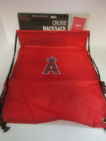 LA Angels MLB Baseball Drawstring Cruise Backsack Backpack NEW Cover