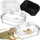 2 Pcs Reptile Feeding Cup Strong Suction Pet Feeder