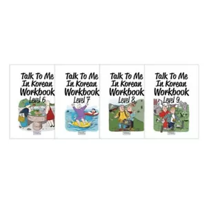 Talk To Me In Korean Workbook Level 6~9 Korean Language Hangul Study 4 Books Set - Imagen 1 de 1